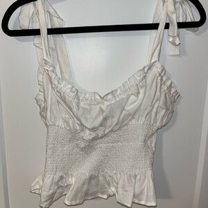 ARITZIA WILFRED WHITE BALLAD CAMISOLE